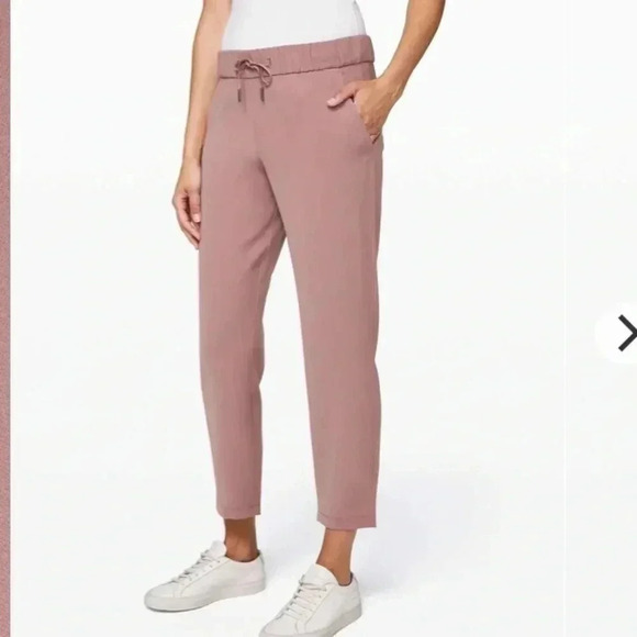 Lululemon On The Fly 7/8 Woven‎ Pants Drawstring Women’s SZ 4 Comfy Casual - Picture 2 of 13